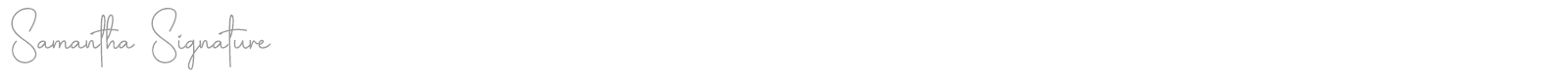 Samantha Signature font preview